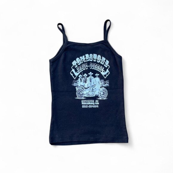 ♡︎ 00s graphic cotton knit tank ♡︎ - Picture 1 of 6